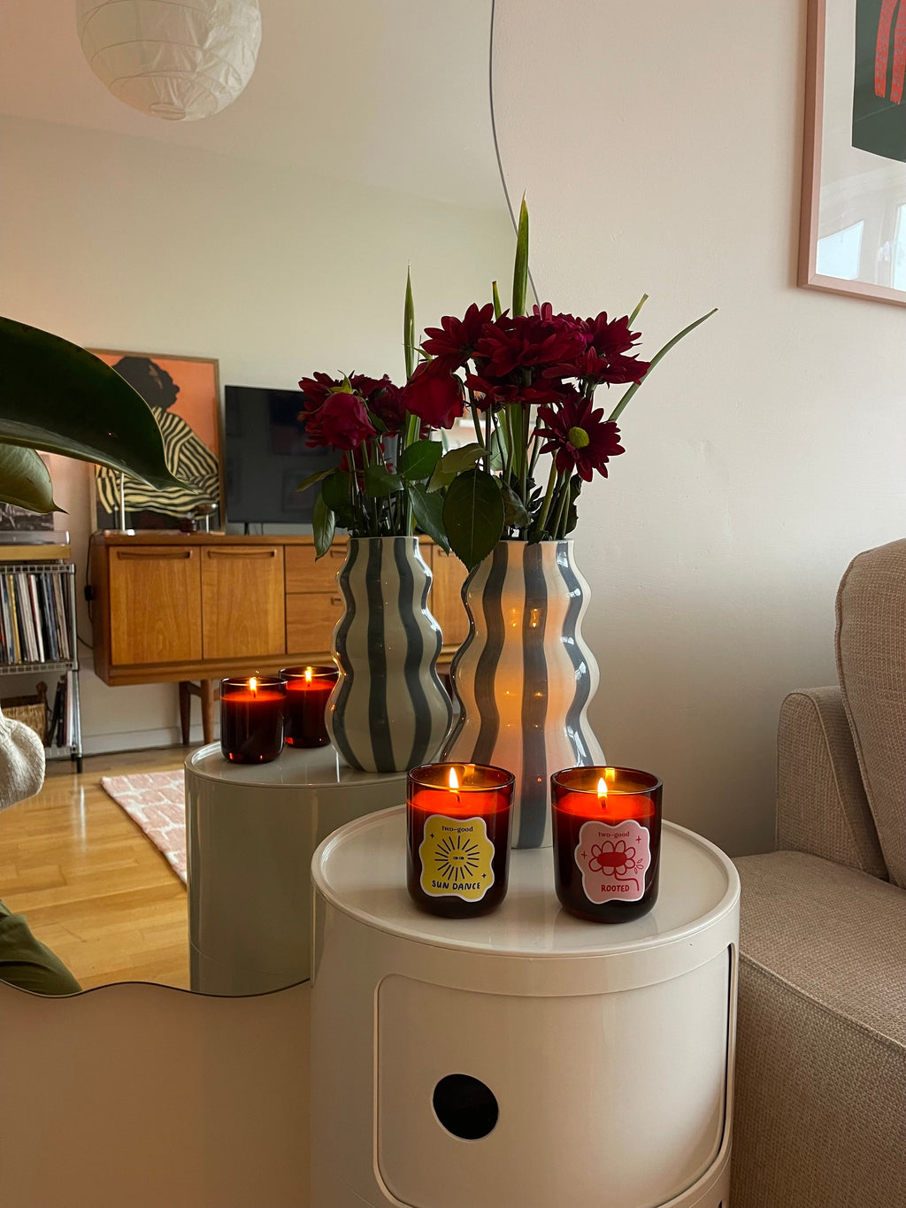 rooted soy wax scented candle