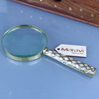 Zuari Brass Magnifying Glass Mother of Pearl