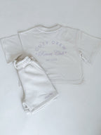 Mini Cozy Crew Resort Club Shorts - Snow White