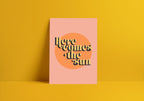 Here Comes The Sun (The Beatles inspired) A4 Lyric Print