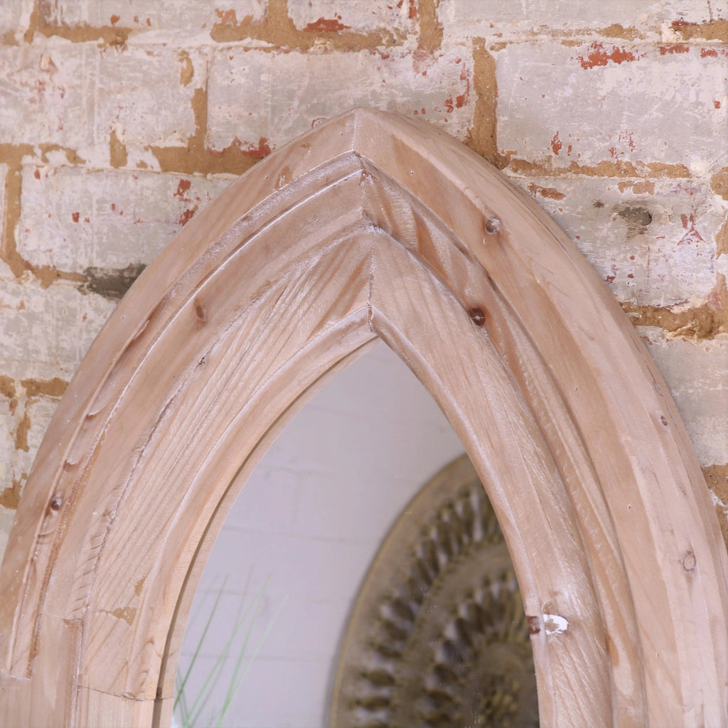 Betul Full Size Wooden Arch Mirror