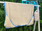 Bunny Tales Blue - Dog Towel + Carry Bag