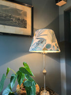 Blue & Green Rainforest Velvet Steep Empire Lampshade | Handmade Ceiling Light Shade | UK