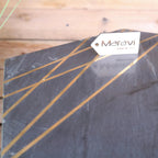 Siangra Hexagon Black Marble Side Table