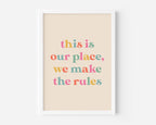 Lover (Taylor Swift inspired) A4 Lyric Art Print