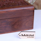 Sateek Large Hand Carved Wooden Box