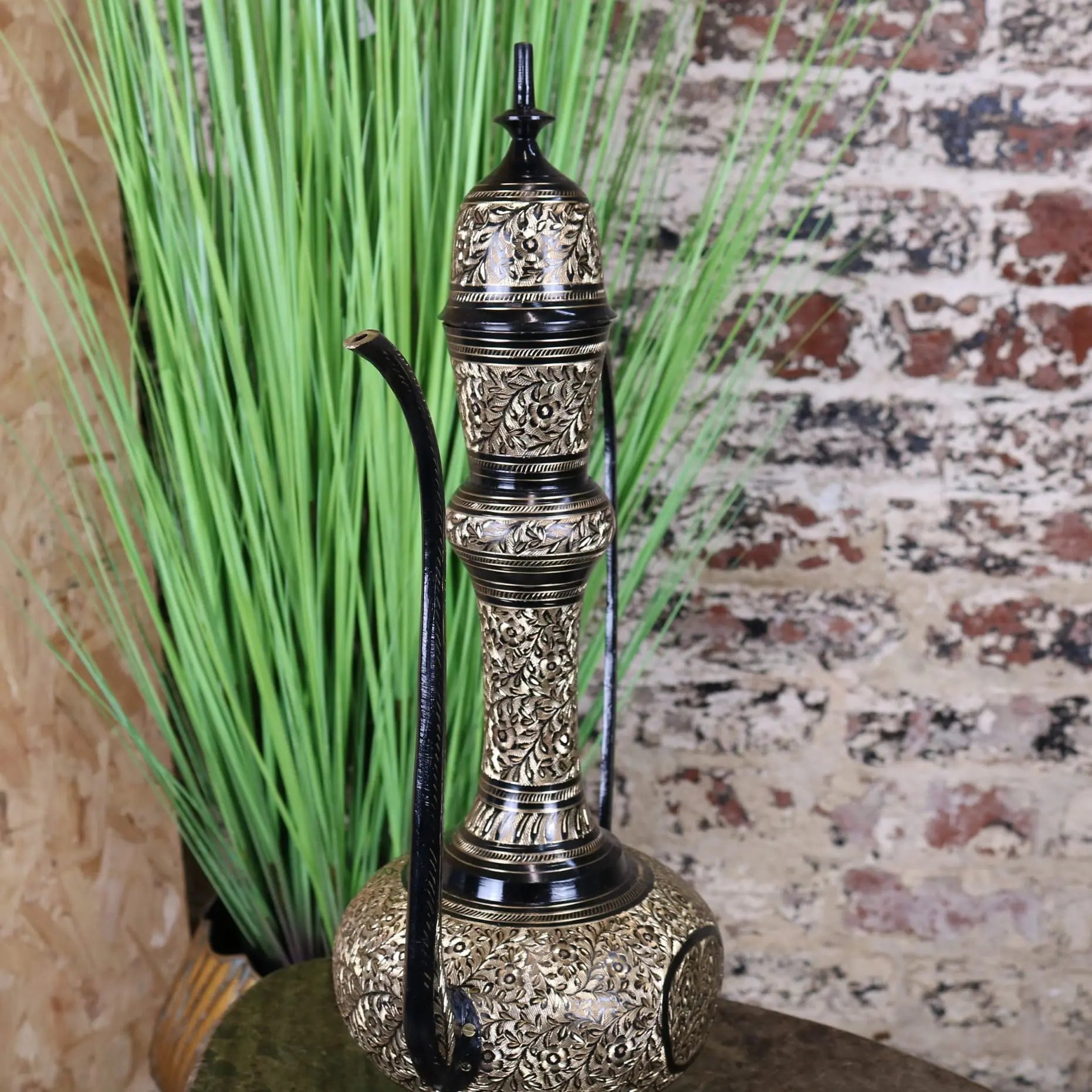 Aravalli Aftaba Brass Arabian Jug Vase Ornament 50cm