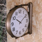 Kensington Station Railway Style Double Sided Clock