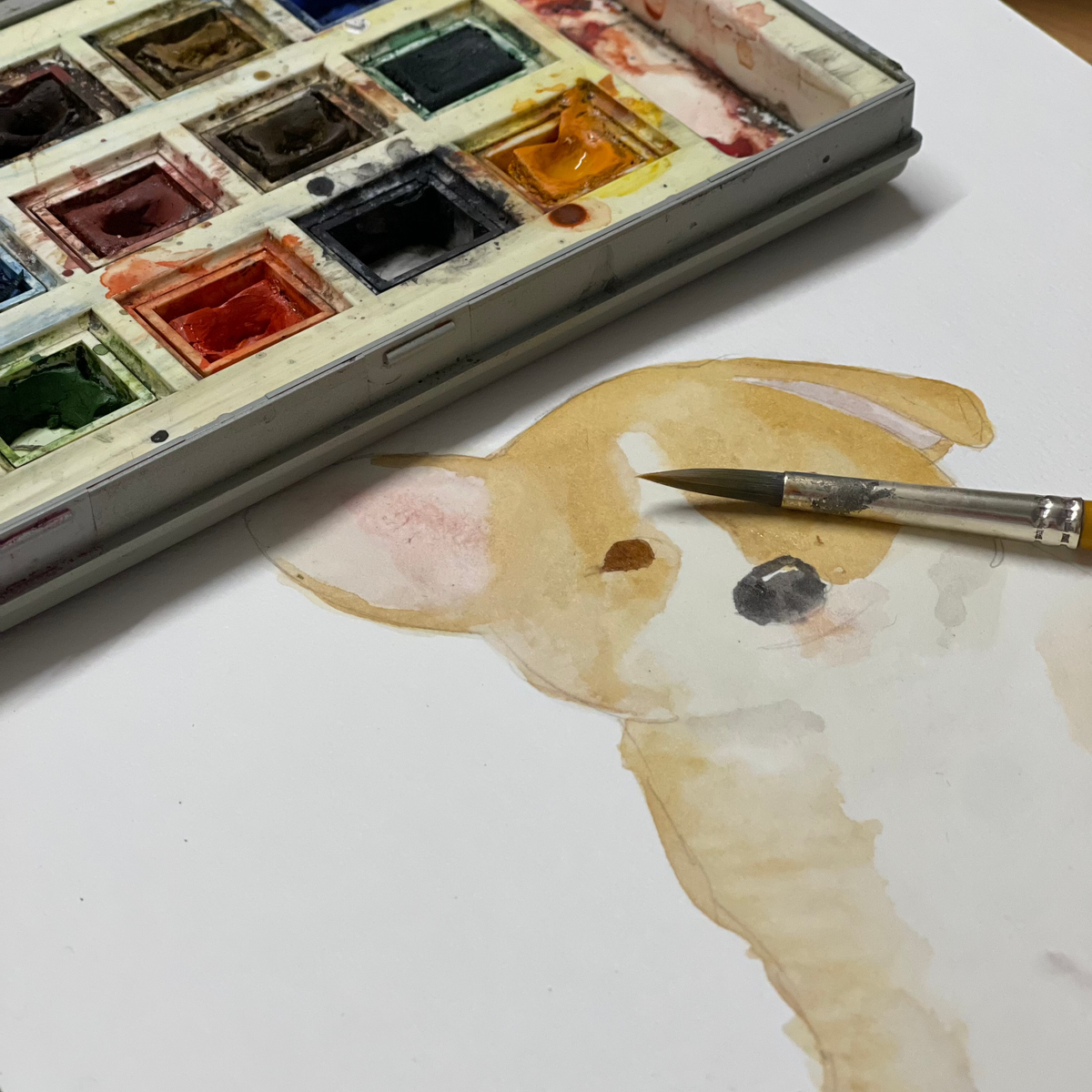 Golden Moments: Adorable Golden Retriever Greeting Card for Every Occasion!