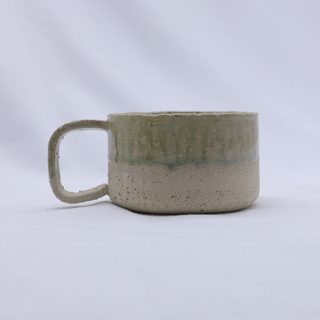 Bianca Grande Handmade Milled Stoneware Big Ceramic Mug
