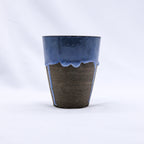 Blulume Quadra Blue Handmade Ceramic Smoked Grey Stoneware Tall Ceramic Cup