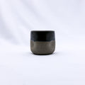 Verde Goccio Handmade Ceramic Smoked Grey Stoneware Short Cup