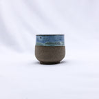 Blulume Tazza Handmade Ceramic Smoked Grey Stoneware Short Cup