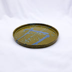 23 cm Oliveflow Smoked Grey Large Stoneware Handmade Ceramic Dinner Plate