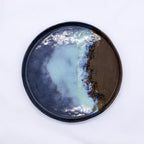 23 cm Seabrook Smoked Grey Large Stoneware Handmade Ceramic Dinner Plate