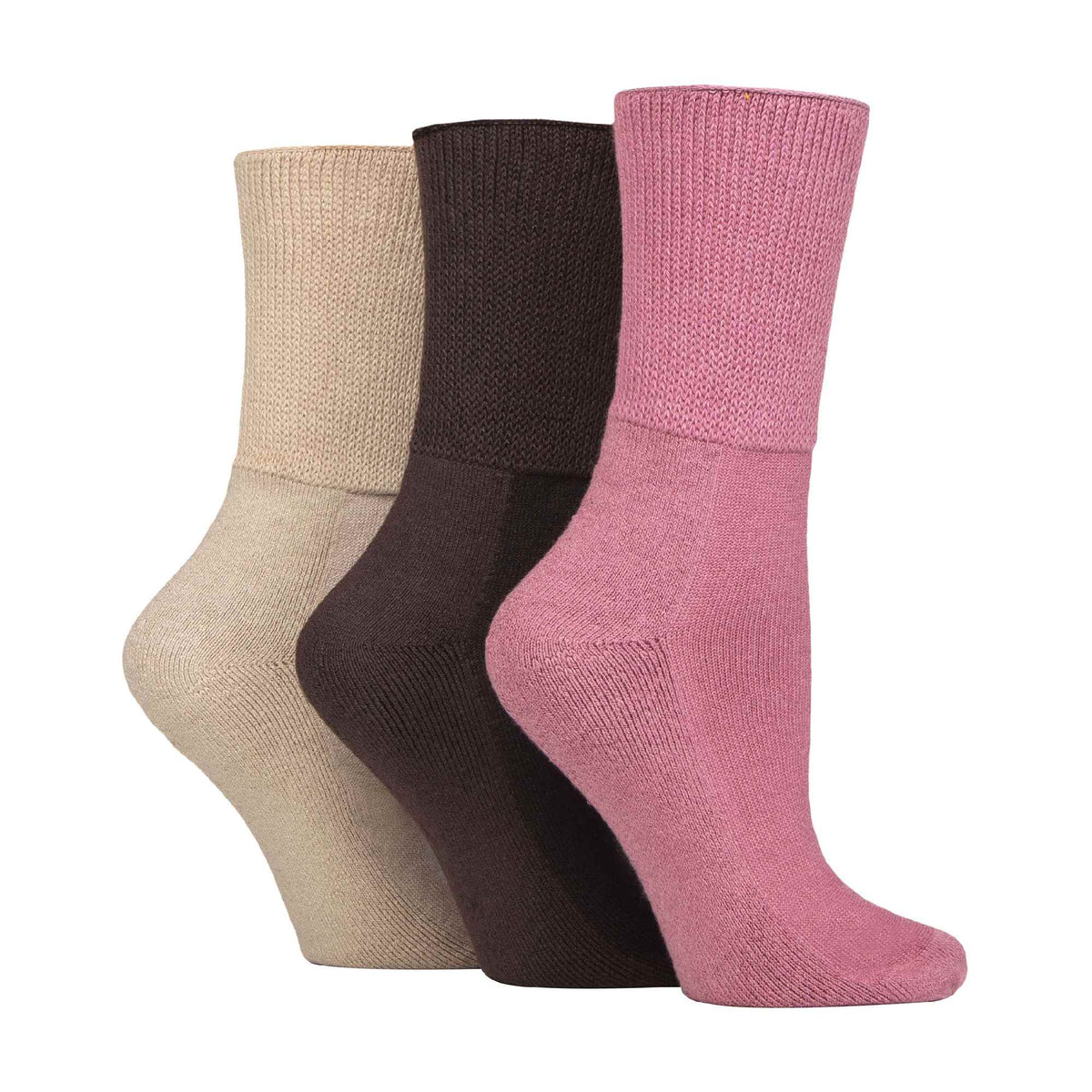3 Pack Extra Wide Bamboo Diabetic Socks for Swollen Legs