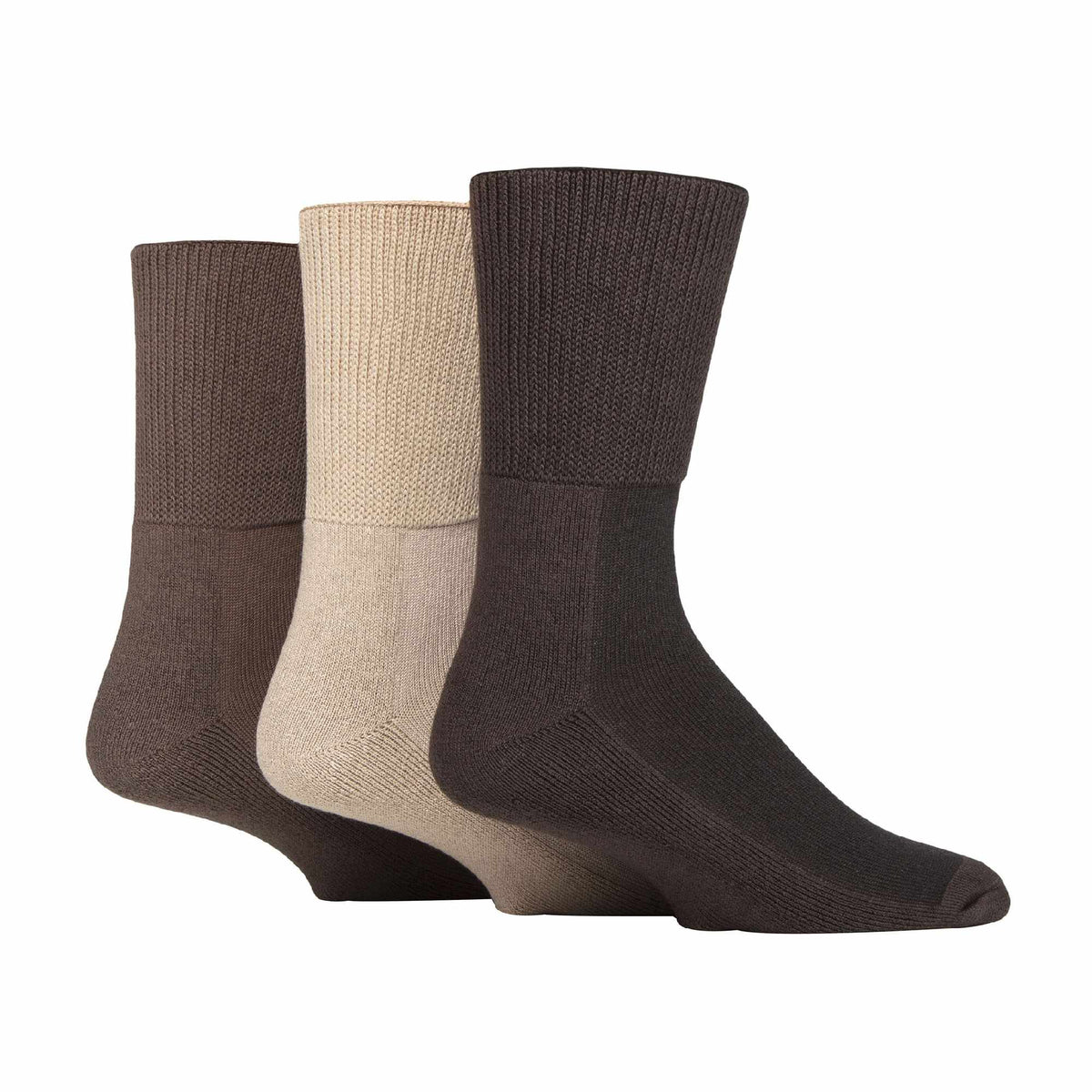 3 Pack Extra Wide Bamboo Diabetic Socks for Swollen Legs