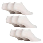 9 Pack Mens Diabetic Trainer Socks | Non Elastic Extra Wide Ankle Socks
