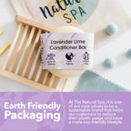 Lavender & Lime Solid Conditioner Bar | Natural Hair Conditioner for All Hair Types | Vegan, Plastic-Free Hair Care