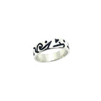 Incisioni Men’s Ring – Sterling Silver 925 with Black Enamel – One Of A Kind
