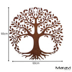 Indari Tree Metal Garden Wall Art 60cm