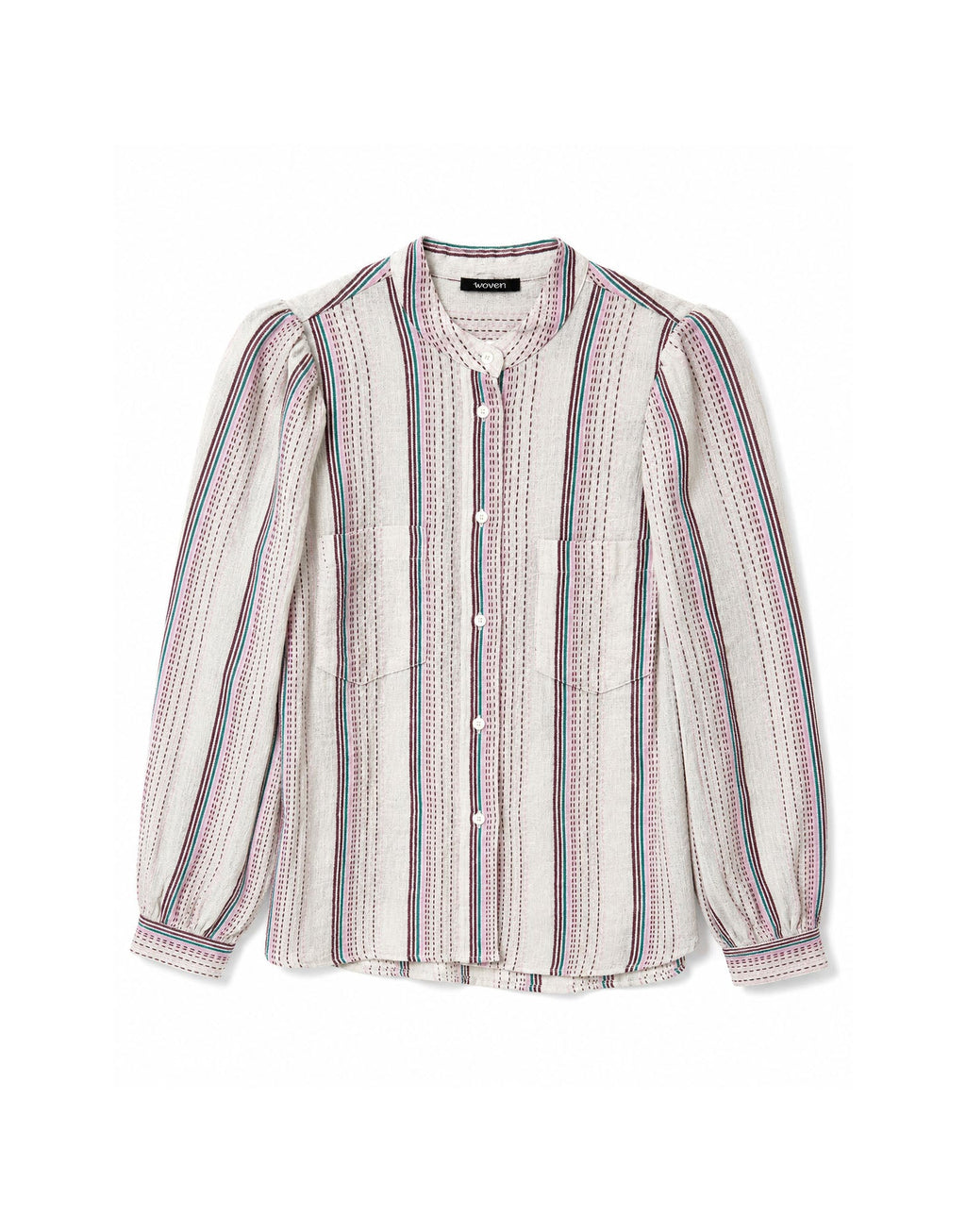 ingrid blouse | sunwash stripe