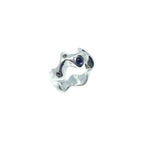 Sea Slug Ring – Handmade Sterling Silver 925 – Iolite, Peridot or Garnet