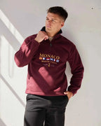 Monaco Fleece Burgundy