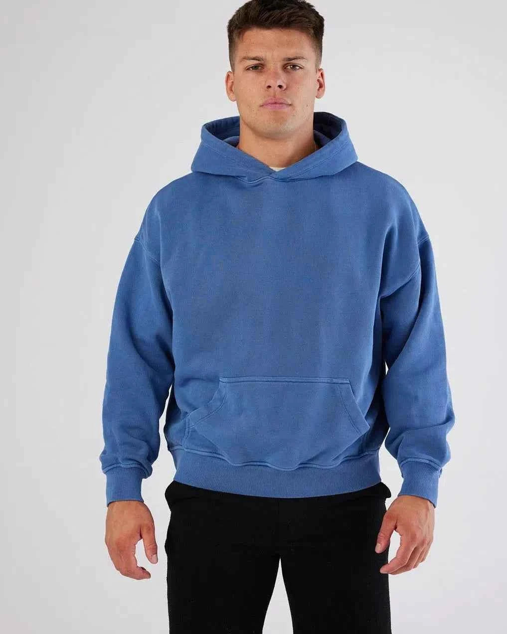 Monaco Heavyweight Hoodie Blue