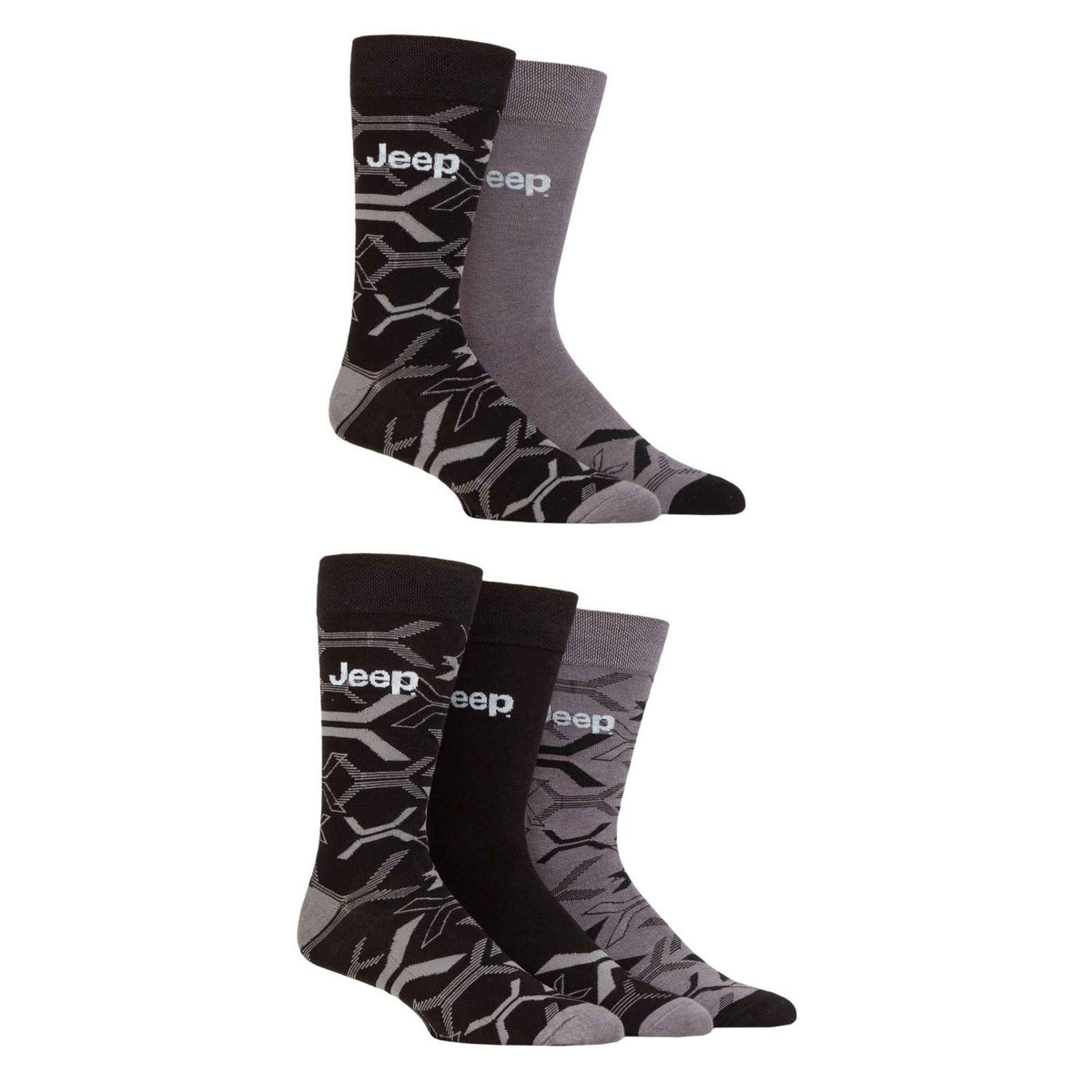Breathable Men's Bamboo Socks: 5-Pack Everyday Leisure & Dress