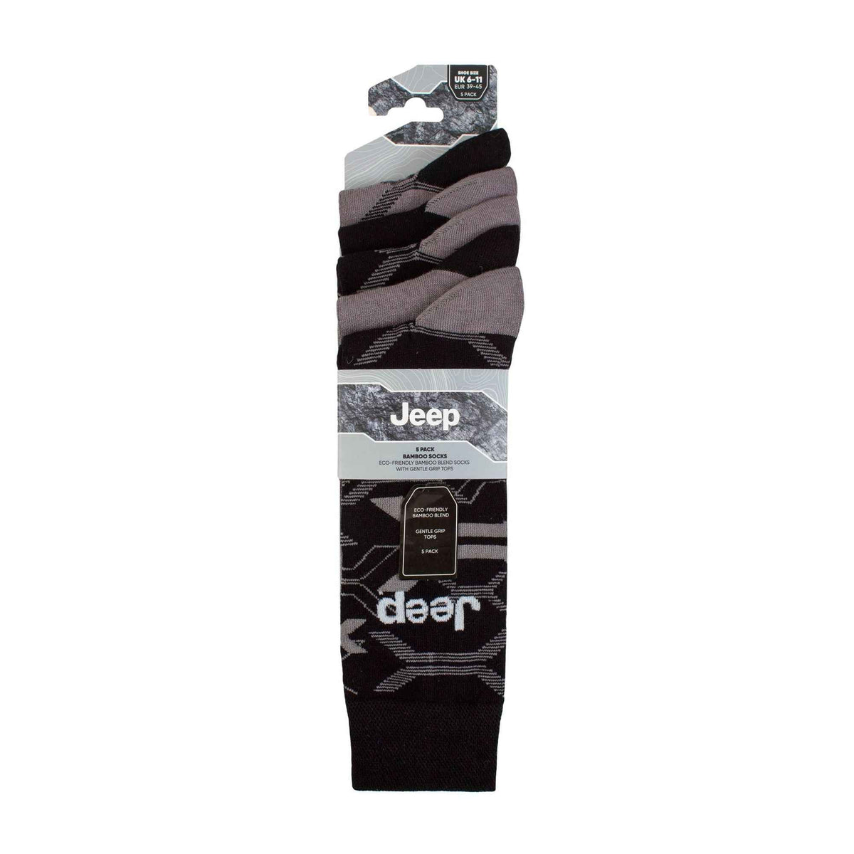 Breathable Men's Bamboo Socks: 5-Pack Everyday Leisure & Dress