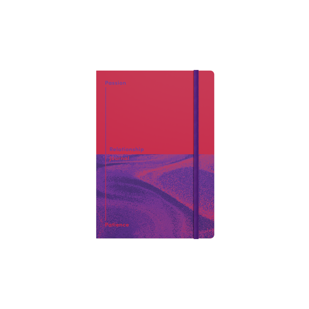 Passion and Patience Relationship Journal, A5 - Red