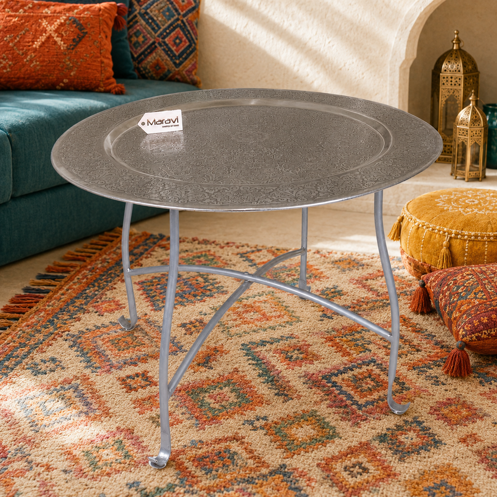 Jadida Moroccan Tray Table 60cm
