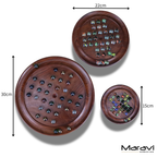 Jajur Wooden Solitaire Board Game Set