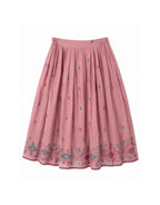 alma skirt | blush jamdani