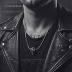 Japanese Power Skull Sliding Pendant Necklace – Sterling Silver 925 & Paloma Chain