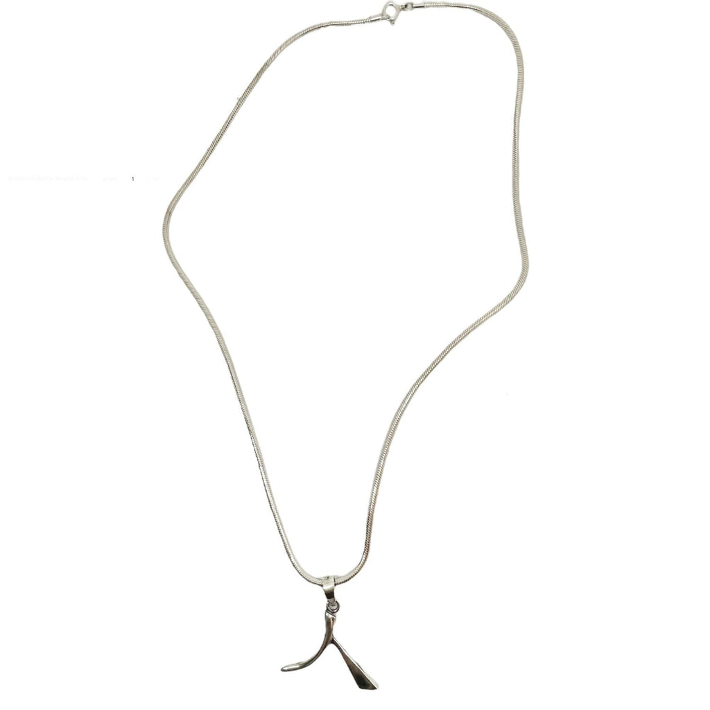 Kanji "Person" Pendant Necklace – Sterling Silver 925 Snake Chain