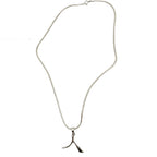 Kanji "Person" Pendant Necklace – Sterling Silver 925 Snake Chain