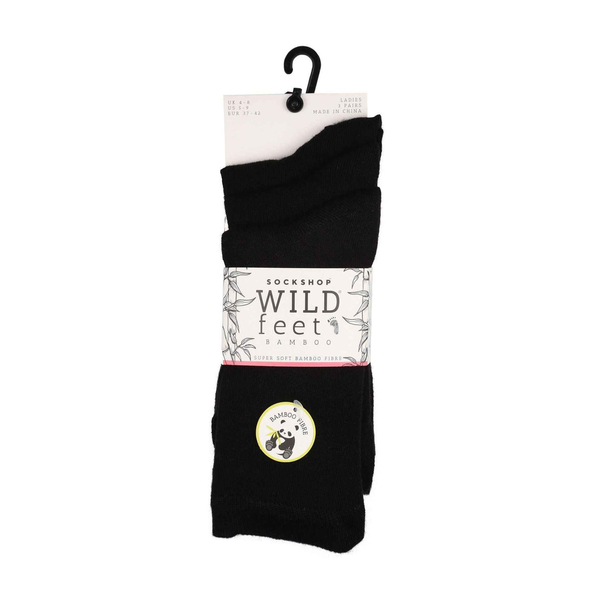 3 Pack Ladies Plain Coloured Bamboo Socks for Summer