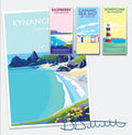 Kynance Cove Poster - Turquoise Waters & White Sand Art Print by BeckyBettesworth (kynance-cove)
