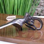 Kasha Ram's Head Antique Style Shoe Horn Gunmetal