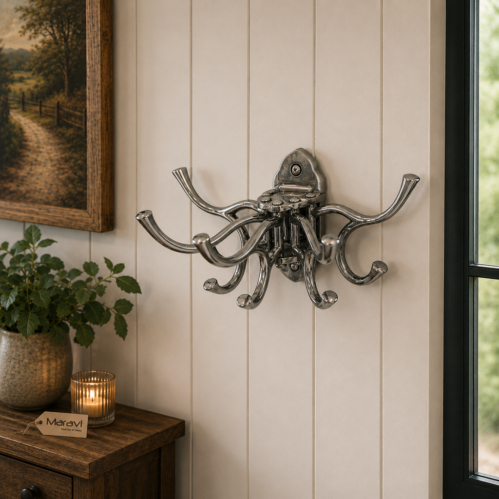 Kesda 5 Way Captains Swivel Hooks Polished Finish