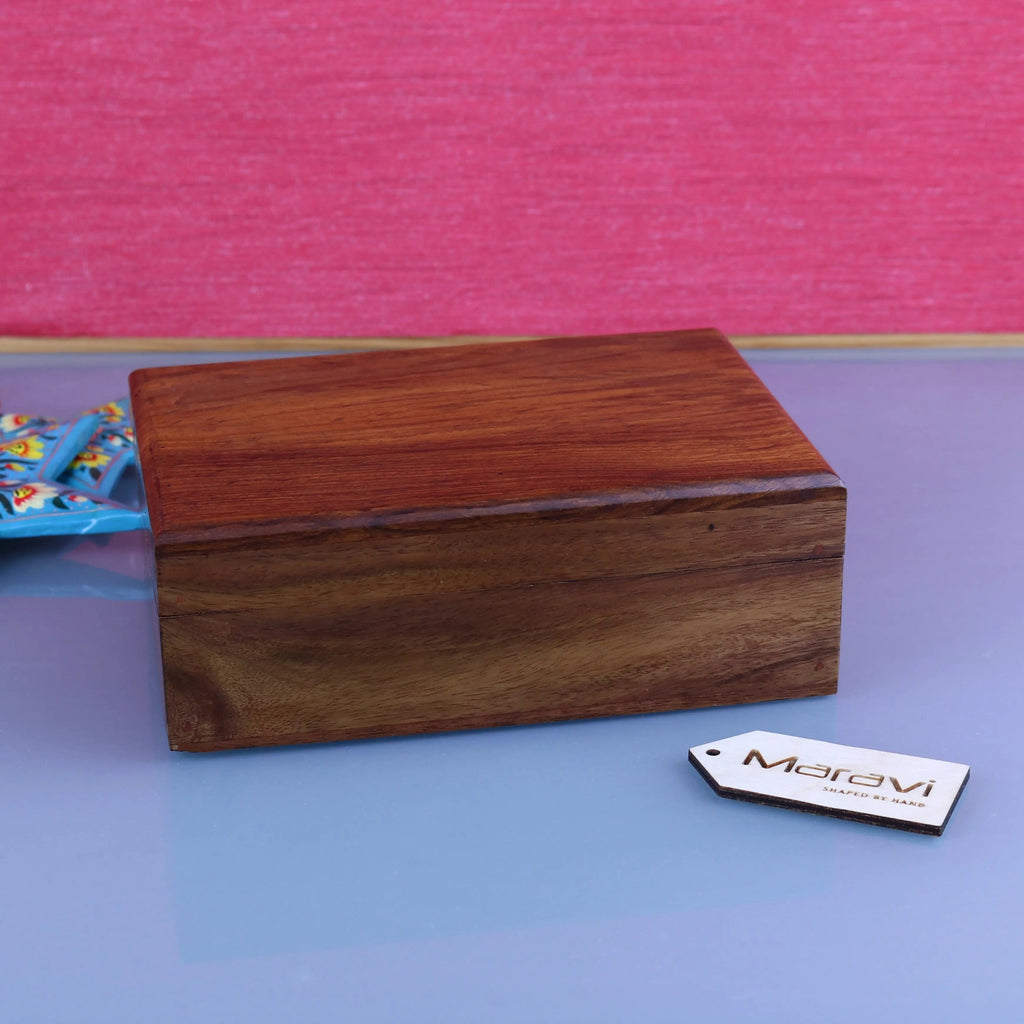 Khalka Plain Wooden Storage Boxes