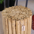 Kini Natural Log Side Table