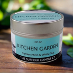 KITCHEN GARDEN - Garden Mint and White Tea - handmade soy candle - 100g