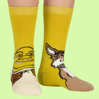 Kids Thermal Shrek Patterned Novelty Socks with Soft Brushed Lining