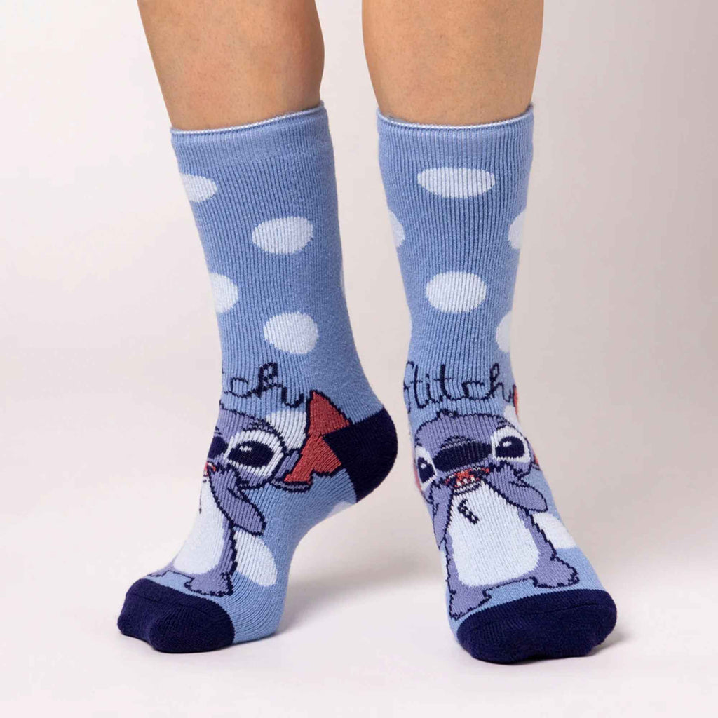 Ladies Thermal Lilo Stich Patterned Socks for Winter