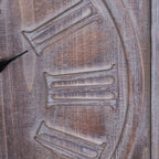Large Square Wooden Clock 60cm 2 Colours