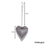 Lata Heart Lantern Hanging Decoration Tea Light Holder