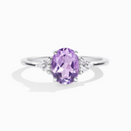 Lavender Amethyst Ring in Sterling Silver